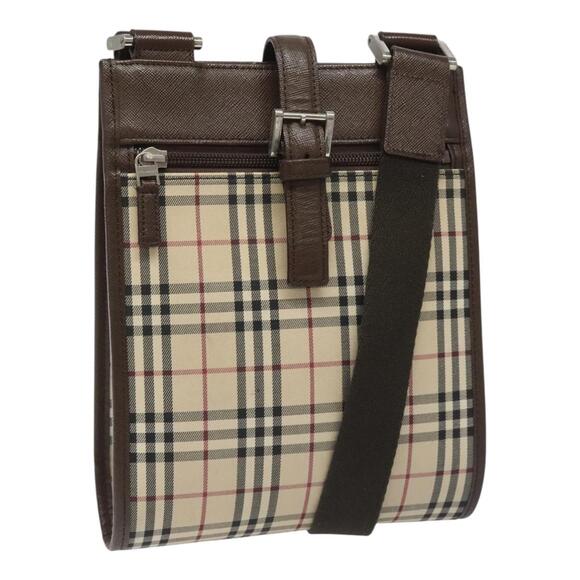 Burberry Nova Check Shoulder Bag Canvas Beige - Picture 1 of 16